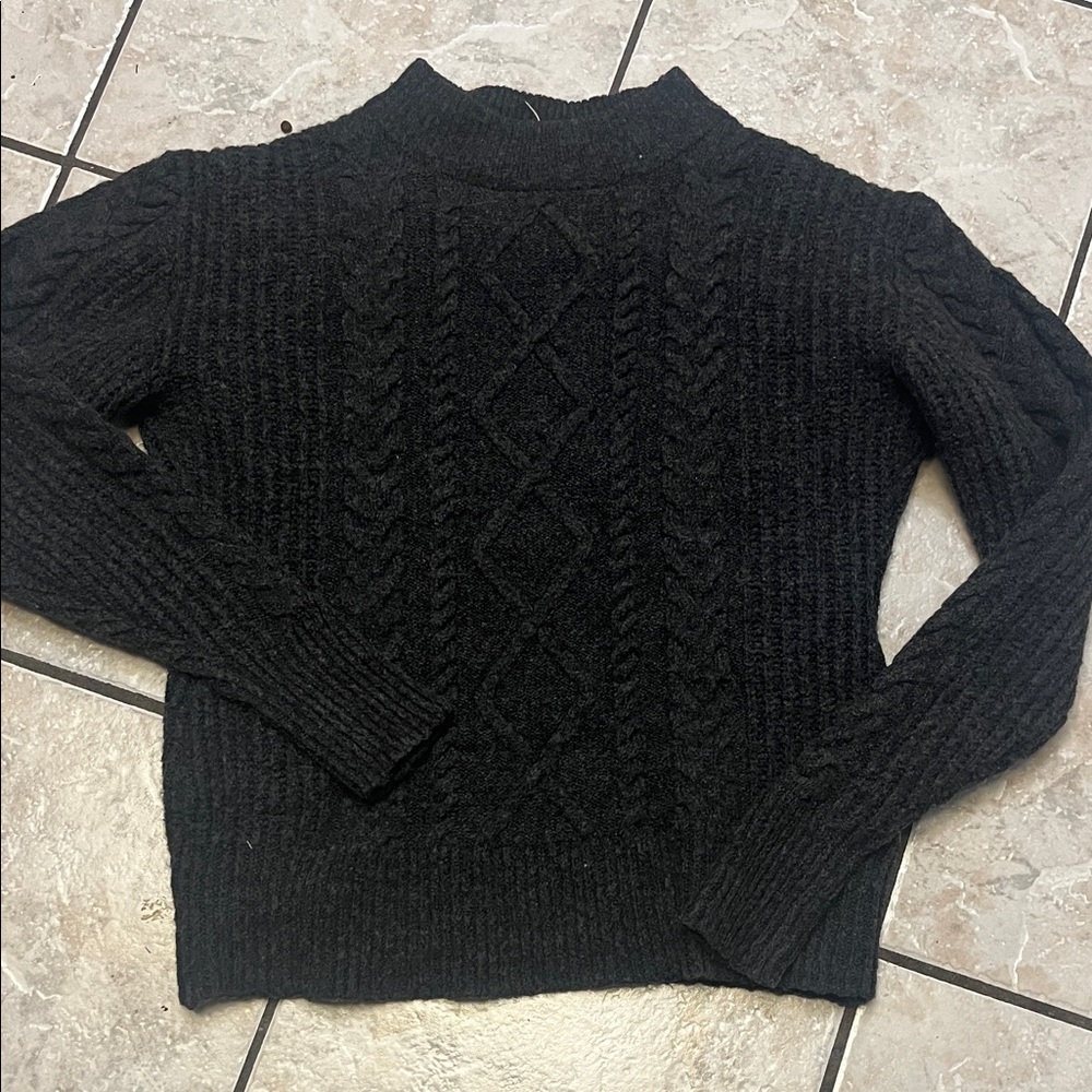 BRAVE SOUL Charcoal Cable Knit Sweater M